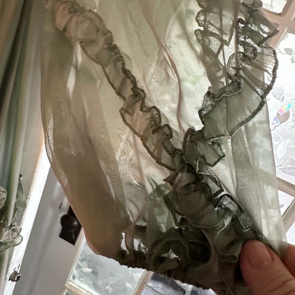 ✔️#93B BNWT MAC DUGGAL Green Ruffled Dress #68823 - Picture 4 of 9